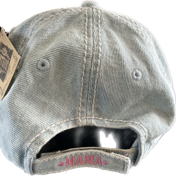 New! Happiness is being a Mama. Light denim blue - Picture 4 of 5